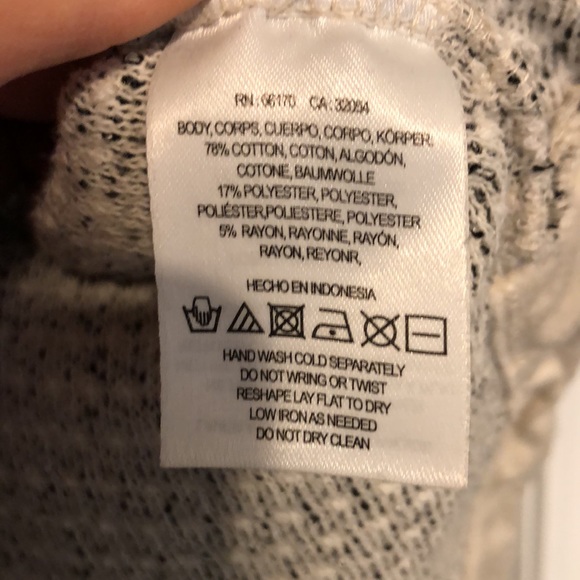 Anthropologie Deletta large Textured Striped Sweater side snaps - Picture 14 of 14